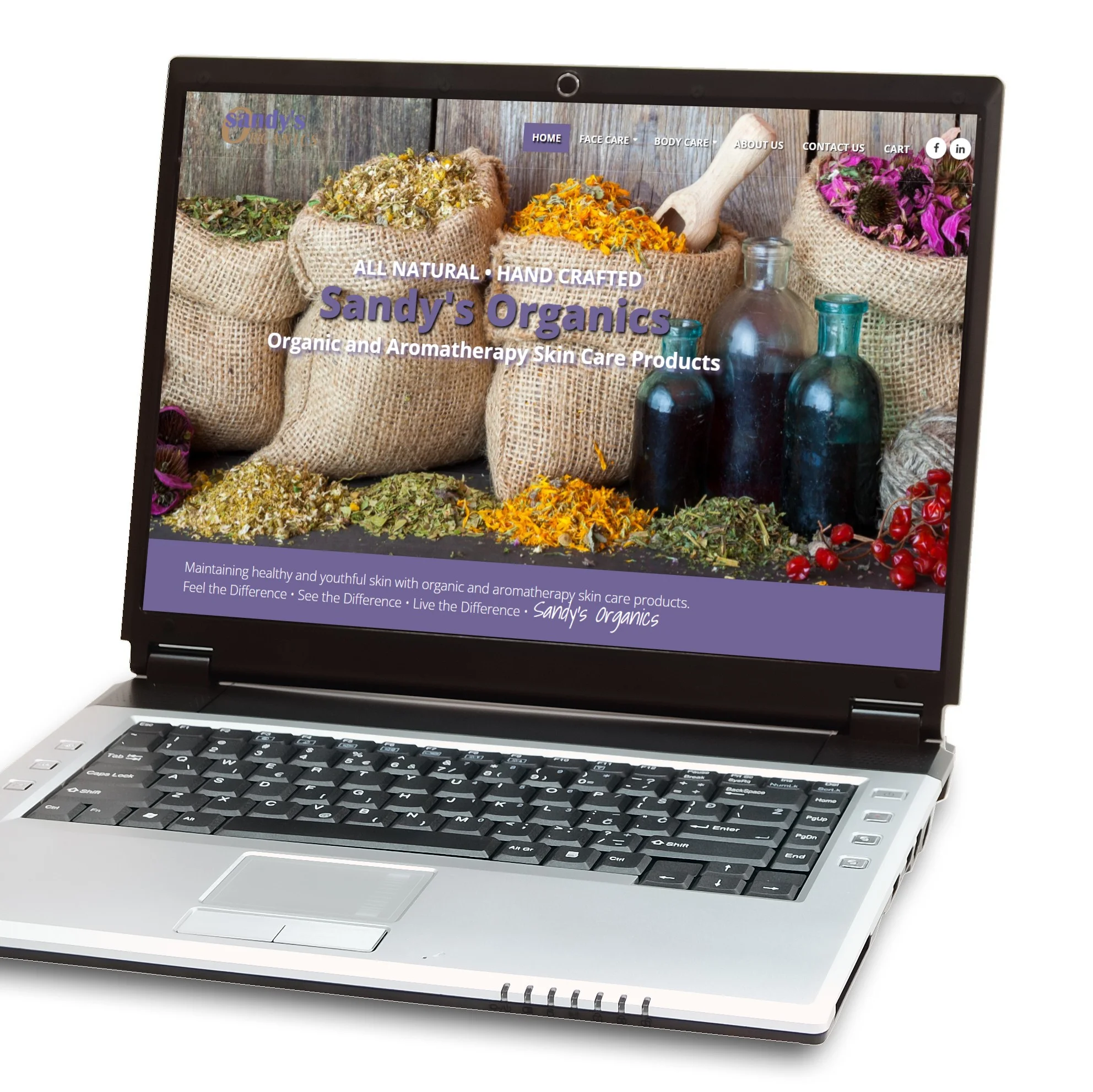 Health and wellness website created with Website Builder