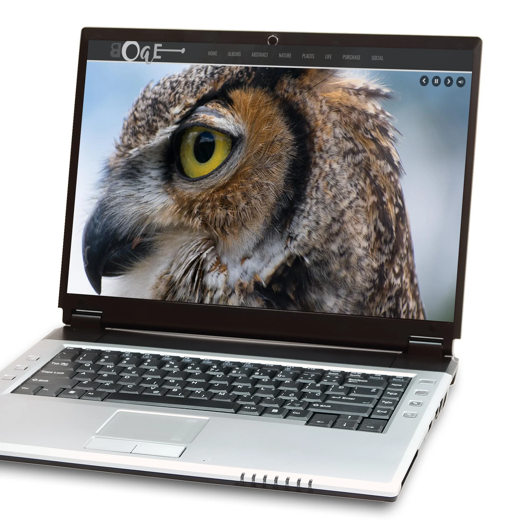 Photography website created with Website Builder